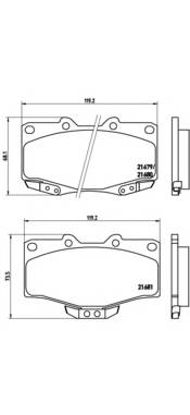 BREMBO P 83 009 Комплект гальмівних колодок,