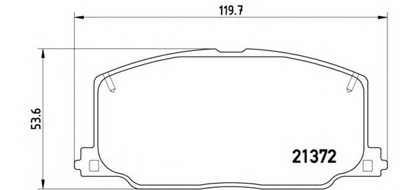 BREMBO P 83 016 Комплект тормозных колодок,