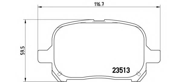 BREMBO P 83 040 Комплект гальмівних колодок,