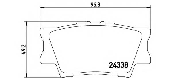 BREMBO P 83 089 Комплект гальмівних колодок,