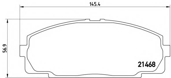 BREMBO P 83 092 Комплект гальмівних колодок,