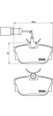 BREMBO P 85 059 Комплект тормозных колодок,