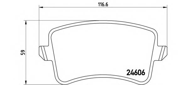 BREMBO P 85 099 Комплект гальмівних колодок,