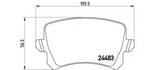 BREMBO P 85 108 Комплект гальмівних колодок,