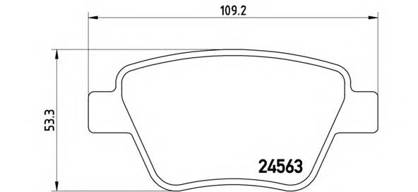 BREMBO P 85 114 Комплект тормозных колодок,