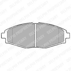 DELPHI LP1390 Комплект гальмівних колодок,