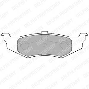 DELPHI LP1515 Комплект тормозных колодок,