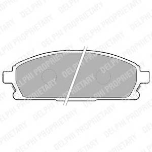 DELPHI LP1659 Комплект гальмівних колодок,