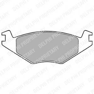 DELPHI LP505 Комплект гальмівних колодок,