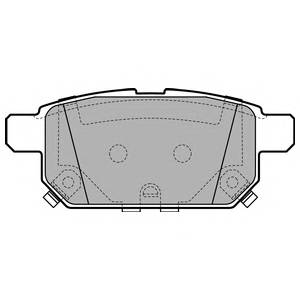 DELPHI LP2687 Комплект гальмівних колодок,