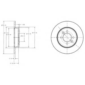 DELPHI BG2694 Тормозной диск