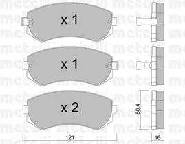 METELLI 22-0304-0 Комплект тормозных колодок,