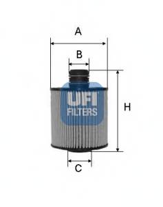 UFI 25.083.00 Масляний фільтр