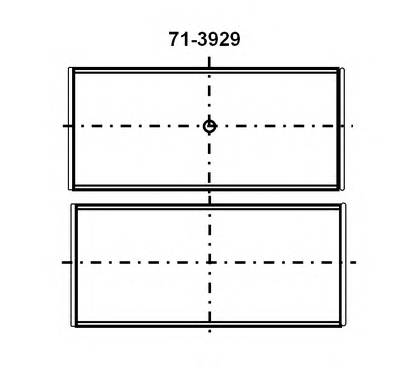 GLYCO 71-3929/4 STD Шатунний підшипник