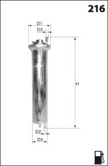 MECAFILTER ELE6066 Топливный фильтр