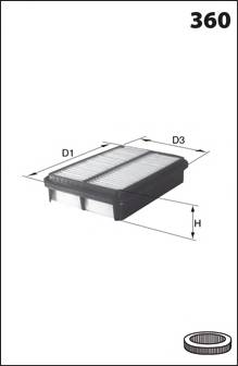 MECAFILTER ELP9251 Воздушный фильтр