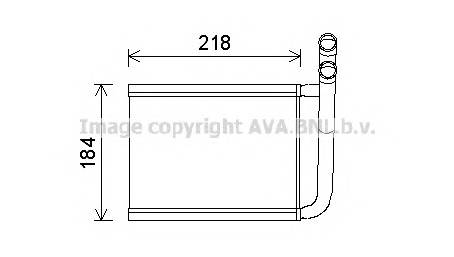 AVA QUALITY COOLING KA6166 Теплообменник, отопление салона