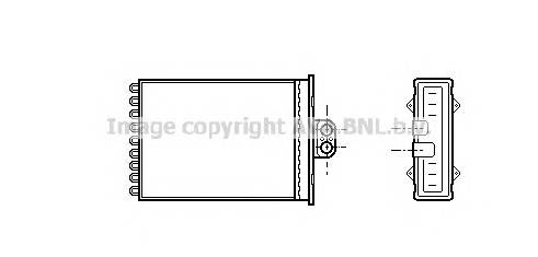 AVA QUALITY COOLING OL6217 Теплообменник, отопление салона