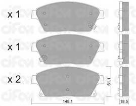 CIFAM 822-839-0 Комплект тормозных колодок,