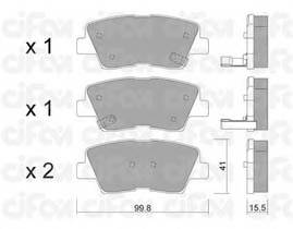 CIFAM 822-886-0 Комплект тормозных колодок,