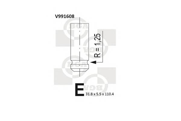 BGA V991608 Выпускной клапан