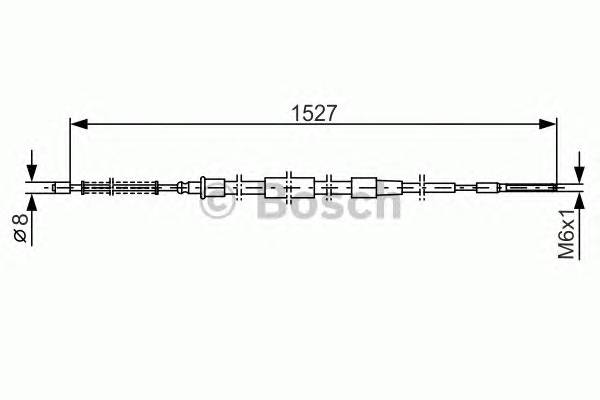 BOSCH 1 987 477 164 Трос, стоянкова гальмівна