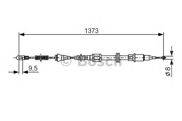 BOSCH 1 987 477 309 Трос, стояночная тормозная