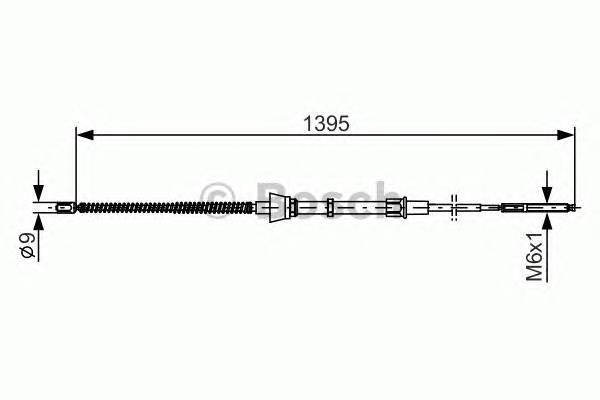 BOSCH 1 987 477 883 Трос, стояночная тормозная