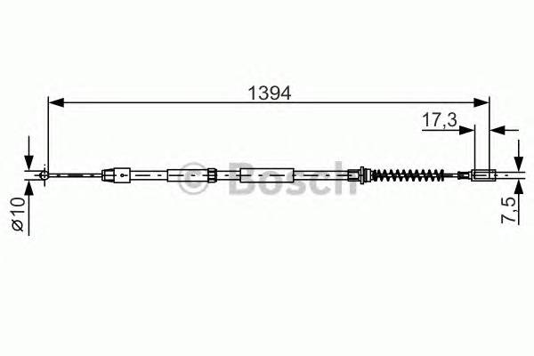 BOSCH 1 987 482 033 Трос, стояночная тормозная