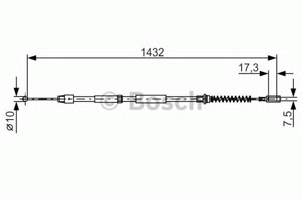 BOSCH 1 987 482 034 Трос, стояночная тормозная