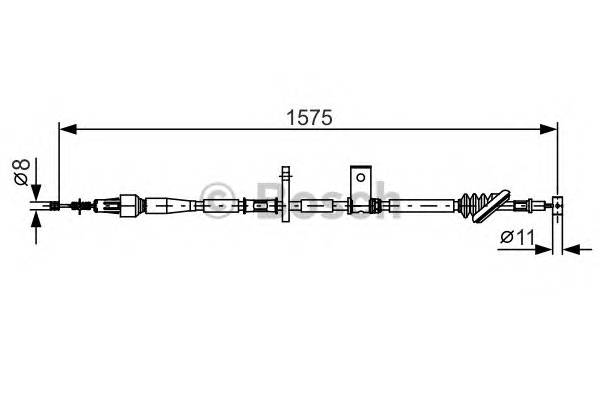 BOSCH 1 987 482 095 Трос, стояночная тормозная