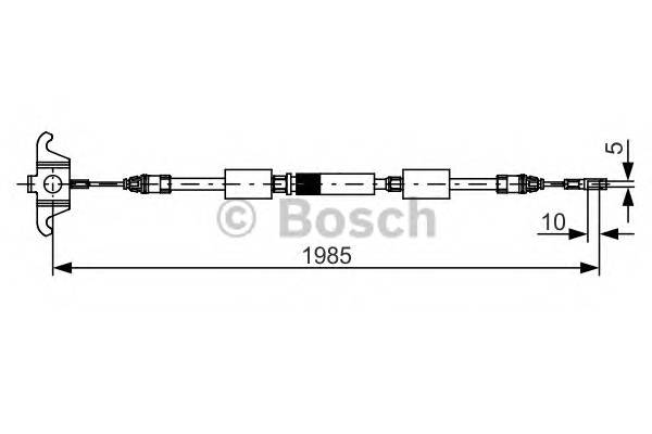 BOSCH 1 987 482 128 Трос, стояночная тормозная