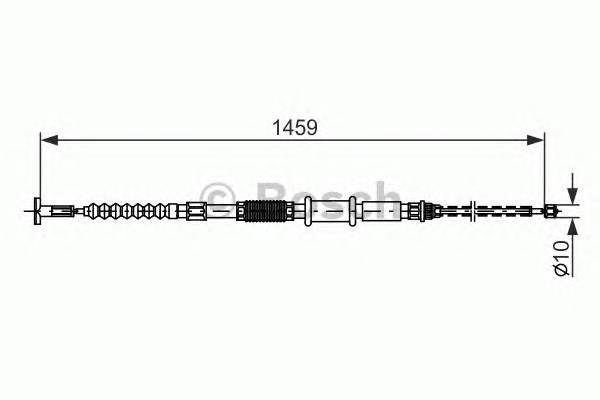 BOSCH 1 987 482 180 Трос, стояночная тормозная