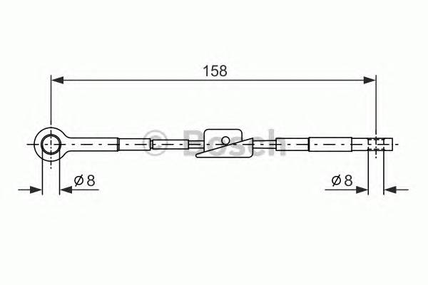 BOSCH 1 987 482 242 Трос, стояночная тормозная