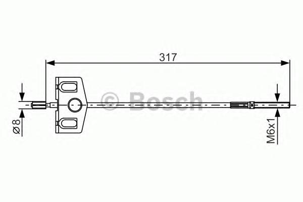 BOSCH 1 987 482 342 Трос, стоянкова гальмівна