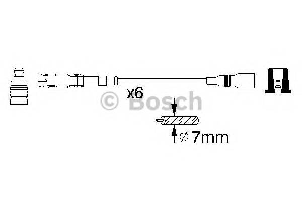 BOSCH 0 986 356 302 Комплект дротів запалювання