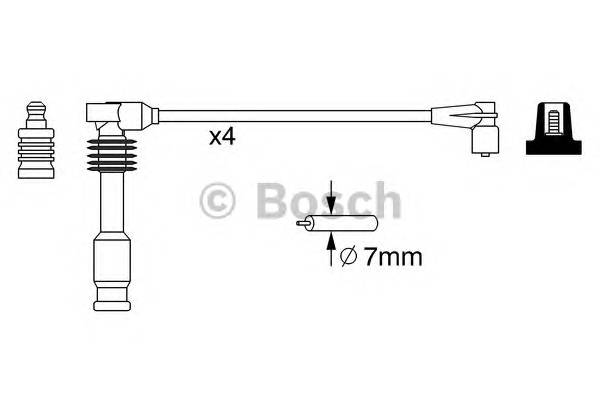 BOSCH 0 986 357 237 Комплект проводов зажигания