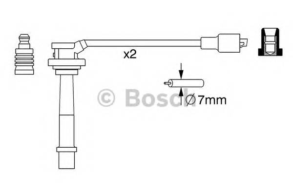 BOSCH 0 986 357 263 Комплект проводов зажигания