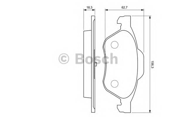 BOSCH 0 986 494 034 Комплект гальмівних колодок,