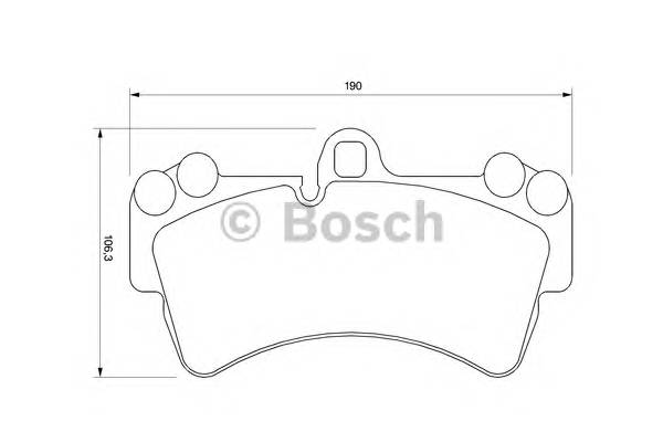 BOSCH 0 986 424 739 Комплект гальмівних колодок,