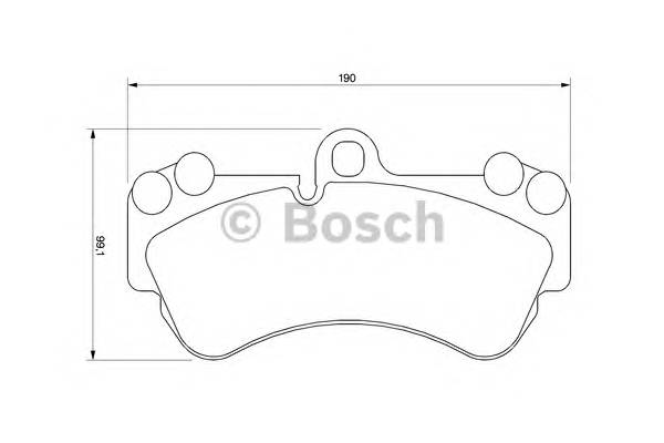 BOSCH 0 986 424 740 Комплект тормозных колодок,