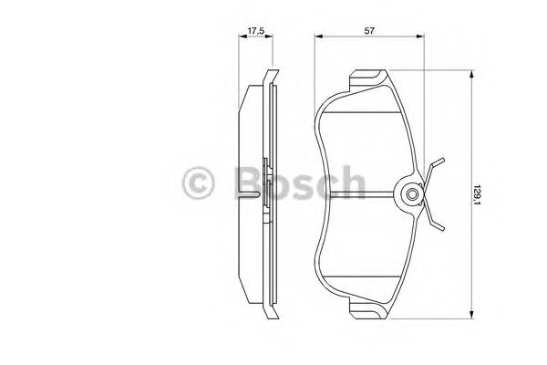 BOSCH 0 986 461 147 Комплект гальмівних колодок,