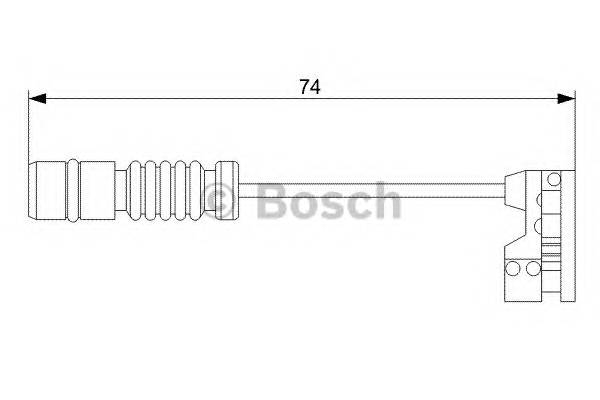 BOSCH 1 987 473 008 Сигнализатор, износ тормозных