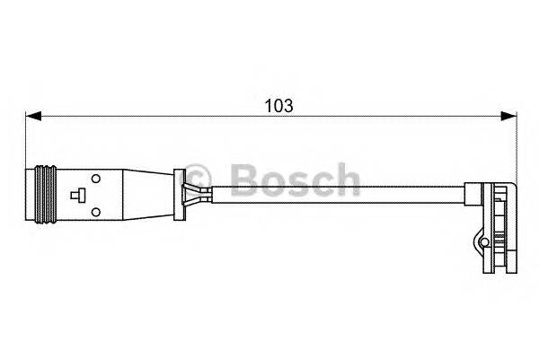 BOSCH 1 987 473 037 Сигналізатор, знос гальмівних