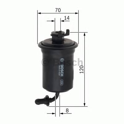 BOSCH F 026 403 757 Паливний фільтр