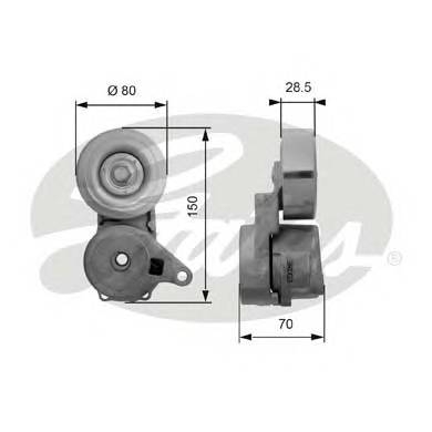 GATES T38413 Натяжной ролик, поликлиновой