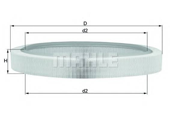 KNECHT LX 61 Повітряний фільтр