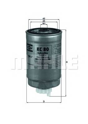 KNECHT KC 80 Топливный фильтр