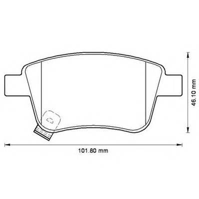 JURID 572516J Комплект гальмівних колодок,