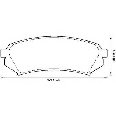 JURID 572548J Комплект гальмівних колодок,